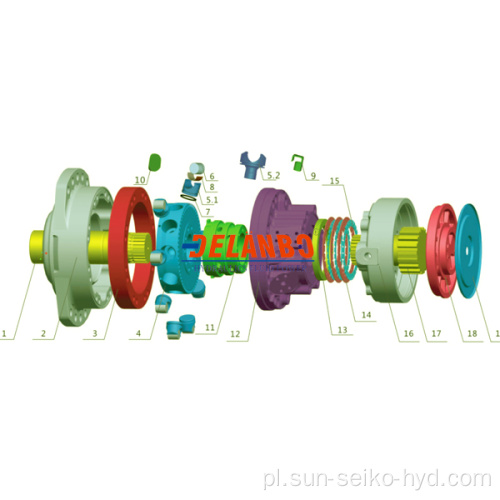 MCR05A/C/D/E/F/H KURWA SILNIK HYDRAULICZNY